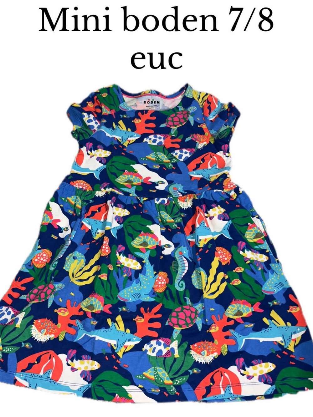 Mini boden sea animal dress 7/8